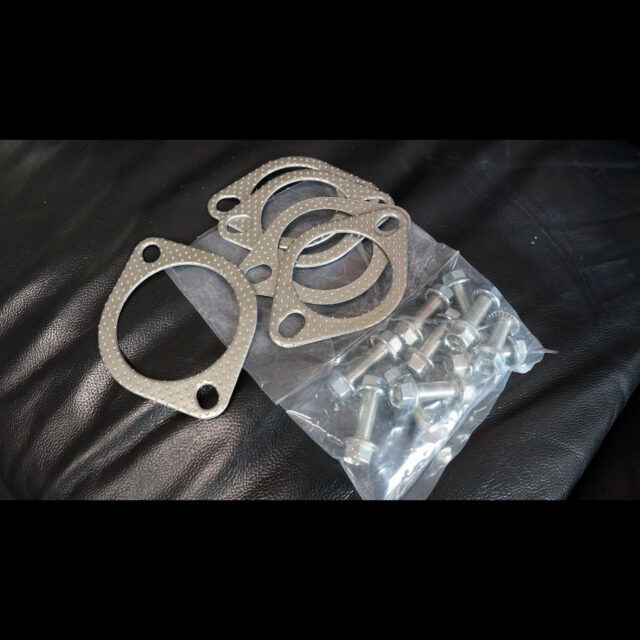 【鬼デュアルマフラー補修パーツ】ガスケット＆ボルトナットセット１台分