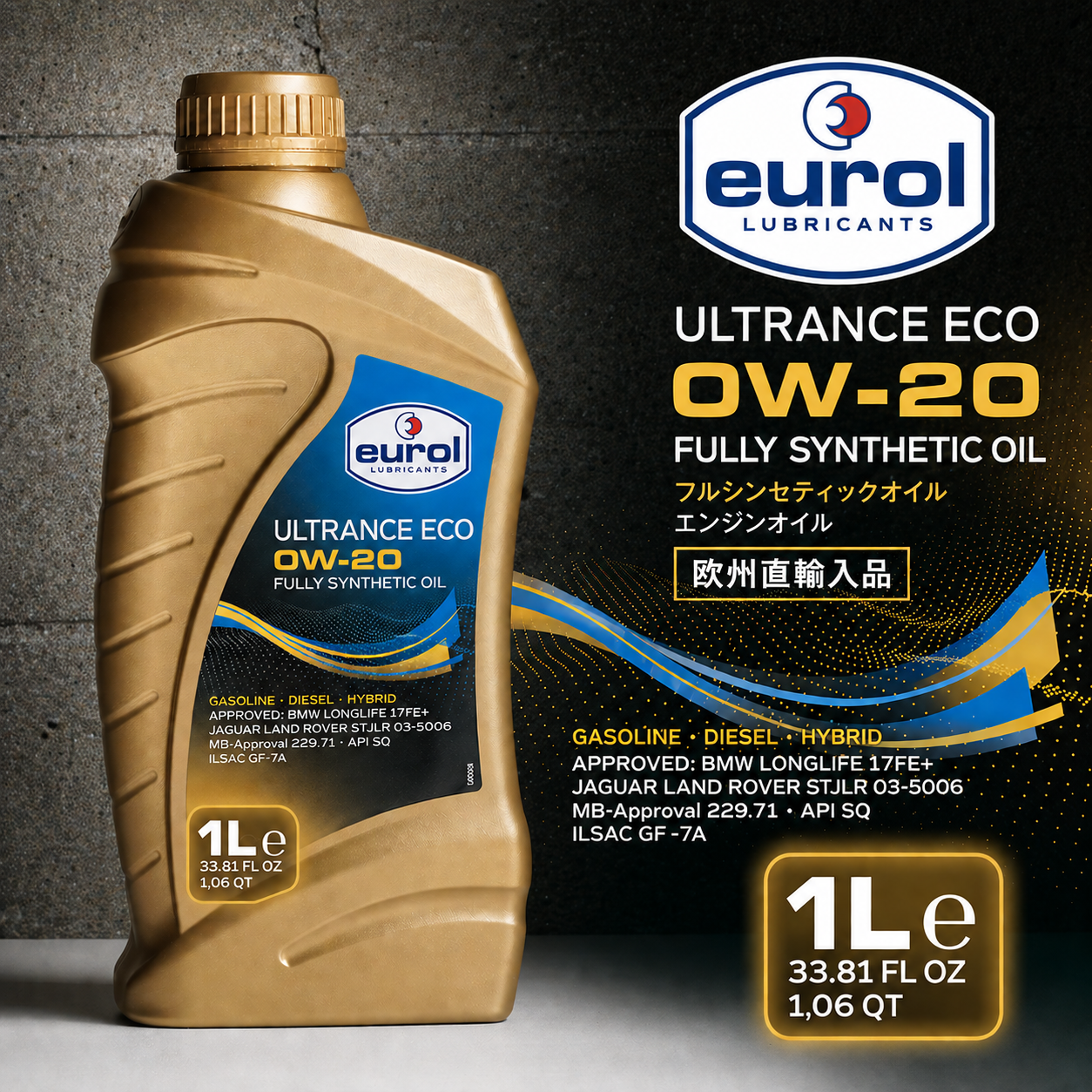 Eurol ウルトランス エコ 0W-20 | 1Lボトル | たにぐち自動車