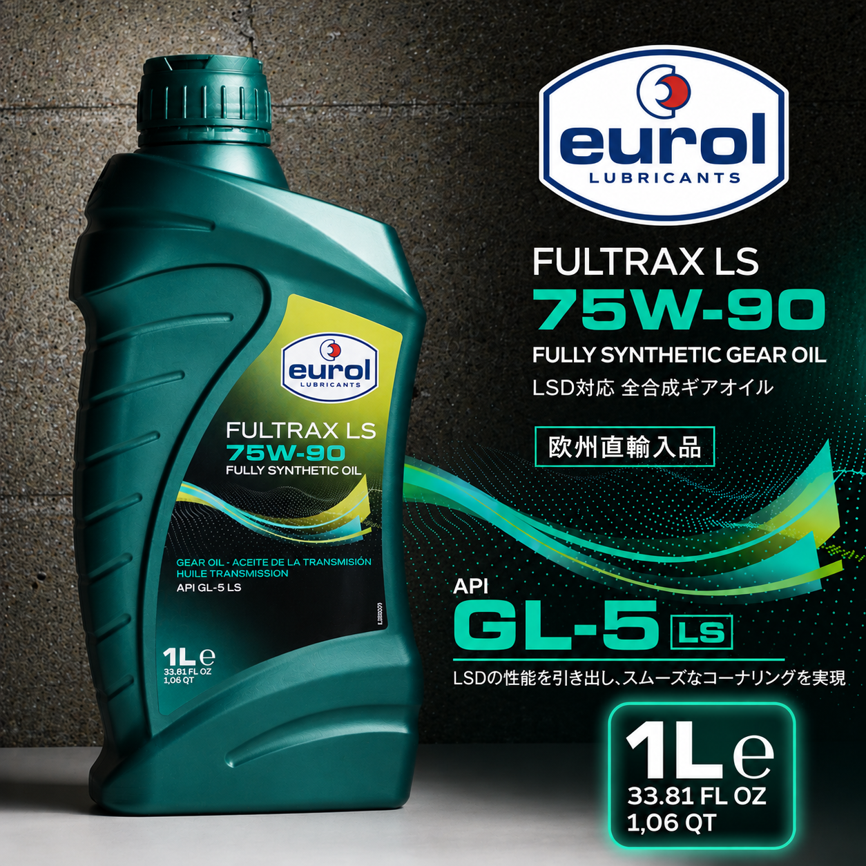 Eurol Fultrax 75W-90 LS 全合成LSD対応ギアオイル